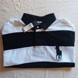 (XL Logo) Striped Polo Tee XL